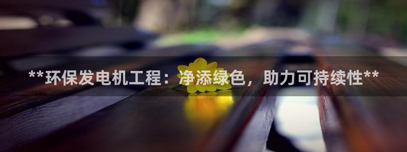 彩名堂3d：**环保发电机工程：净添