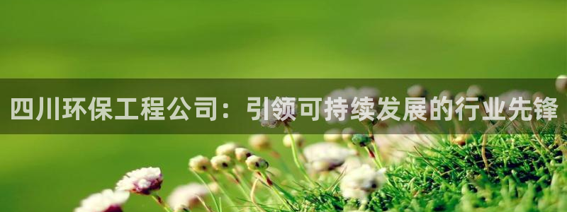 彩名堂二维码：四川环保工程公司：引领可持续发展的行业先锋