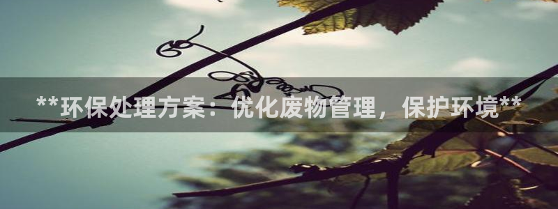 彩名堂手机客户端官网：**环保处理方