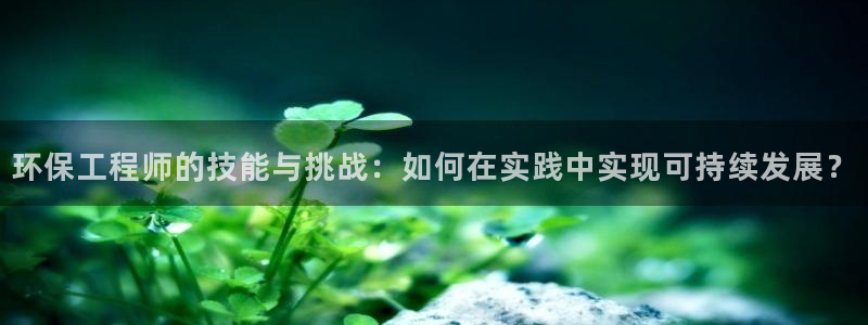 彩名堂免费计划官网购彩计划：环保工程师的技能与挑战：如何在实