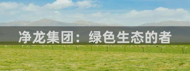 彩名堂使用方法：净龙集团：绿色生态的