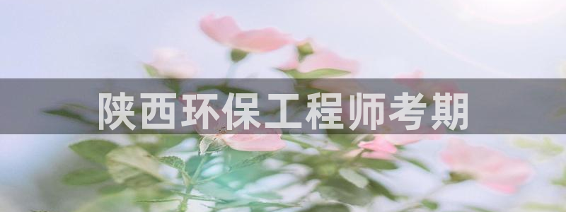 彩名堂免费计划官网怎么进不去了：陕西环保工程师考期