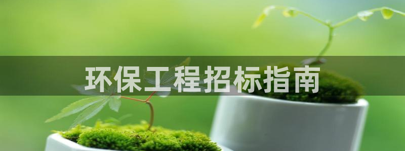 彩名堂app官方网址是多少：环保工程招标指南