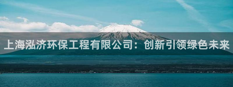 彩名堂计划技巧有哪些：上海泓济环保工