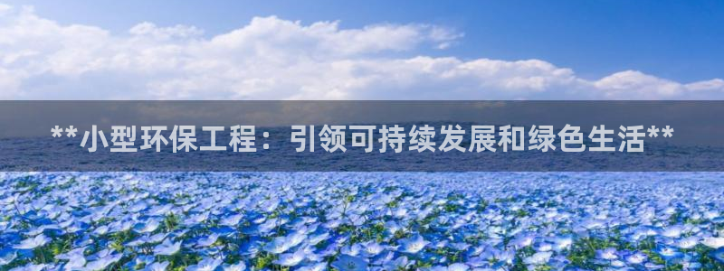 彩名堂01计划：**小型环保工程：引领可持续发展和绿色生活**
